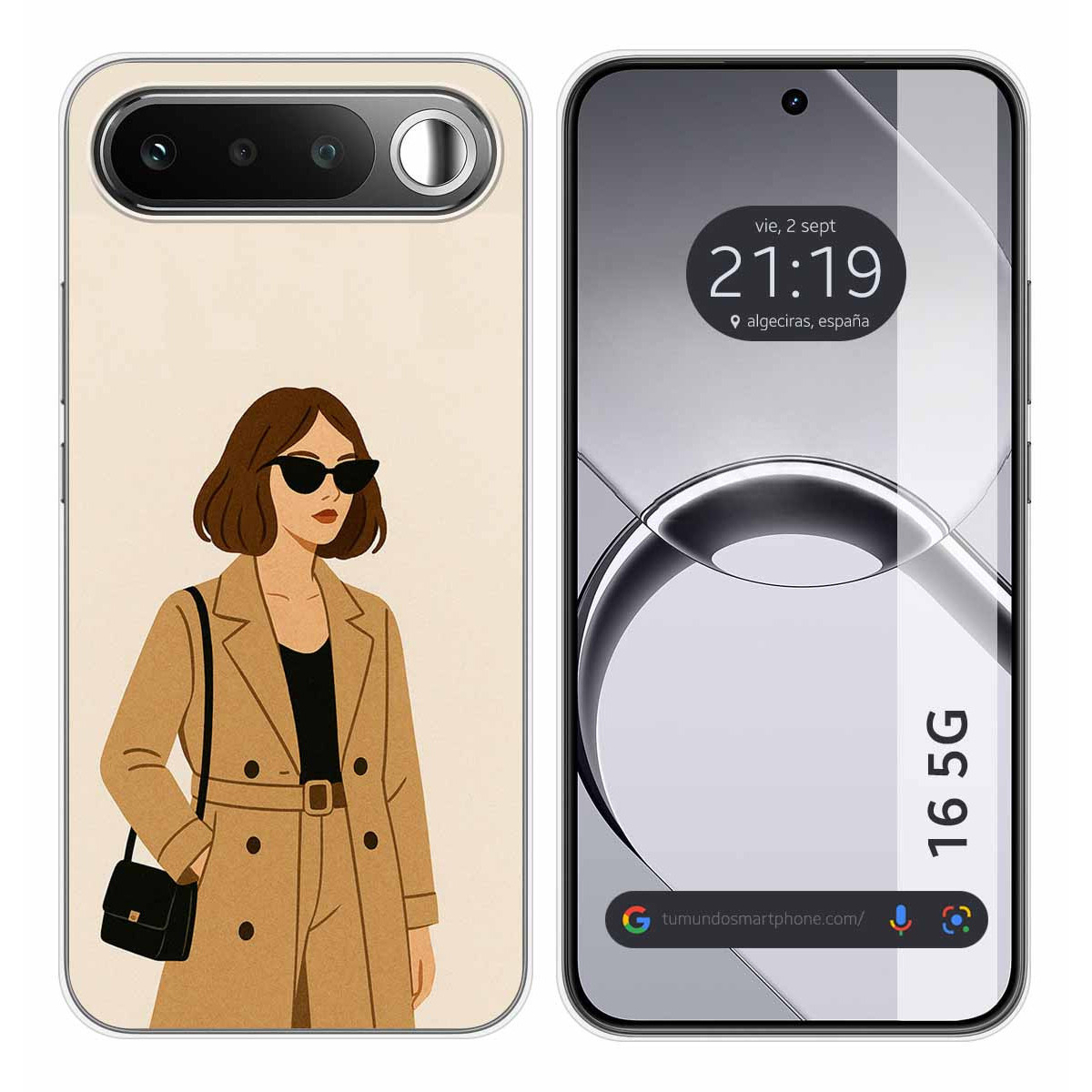 Funda Silicona para Realme 16 5G diseño Mujer 01 Dibujos