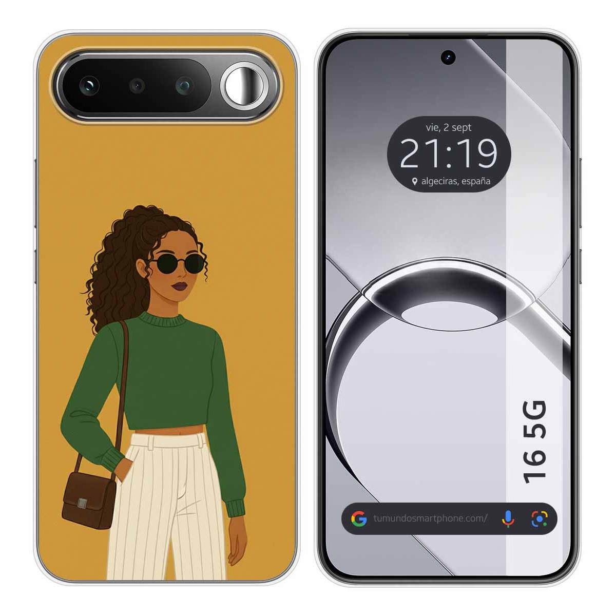 Funda Silicona para Realme 16 5G diseño Mujer 02 Dibujos