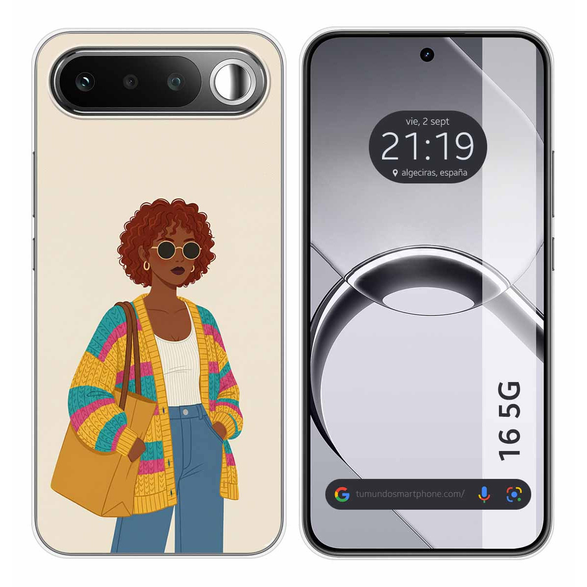 Funda Silicona para Realme 16 5G diseño Mujer 05 Dibujos