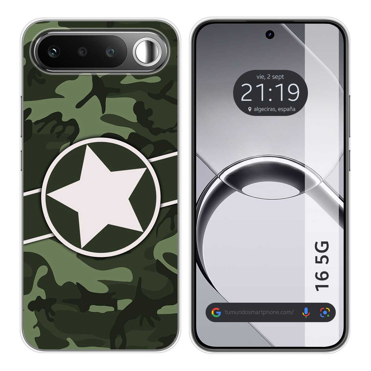 Funda Silicona para Realme 16 5G diseño Camuflaje 01 Dibujos