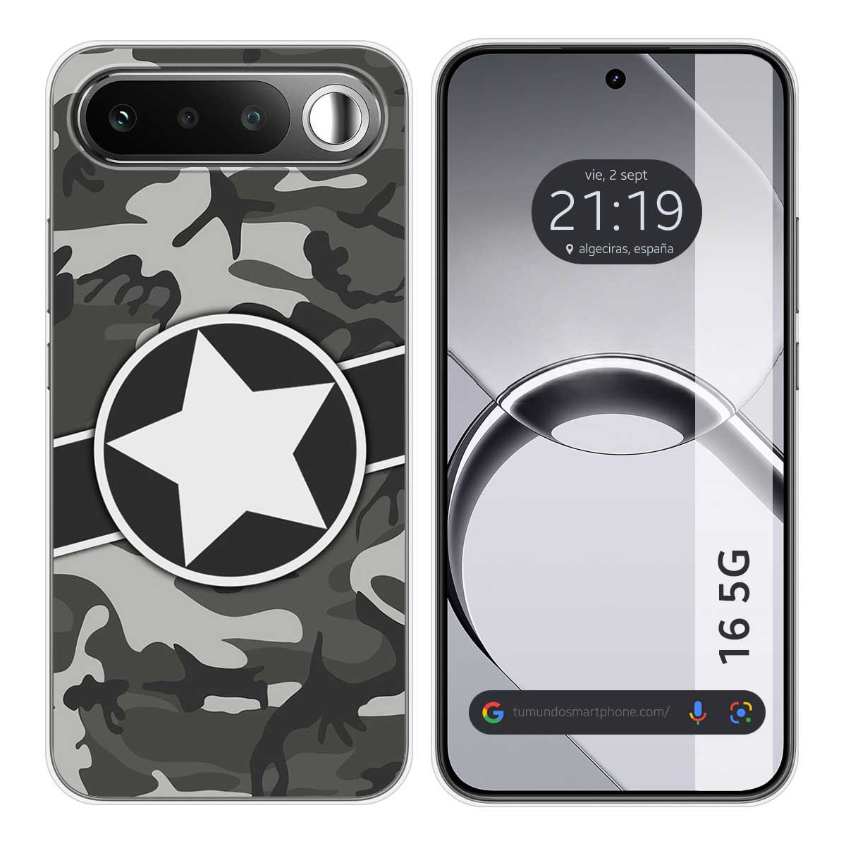 Funda Silicona para Realme 16 5G diseño Camuflaje 02 Dibujos