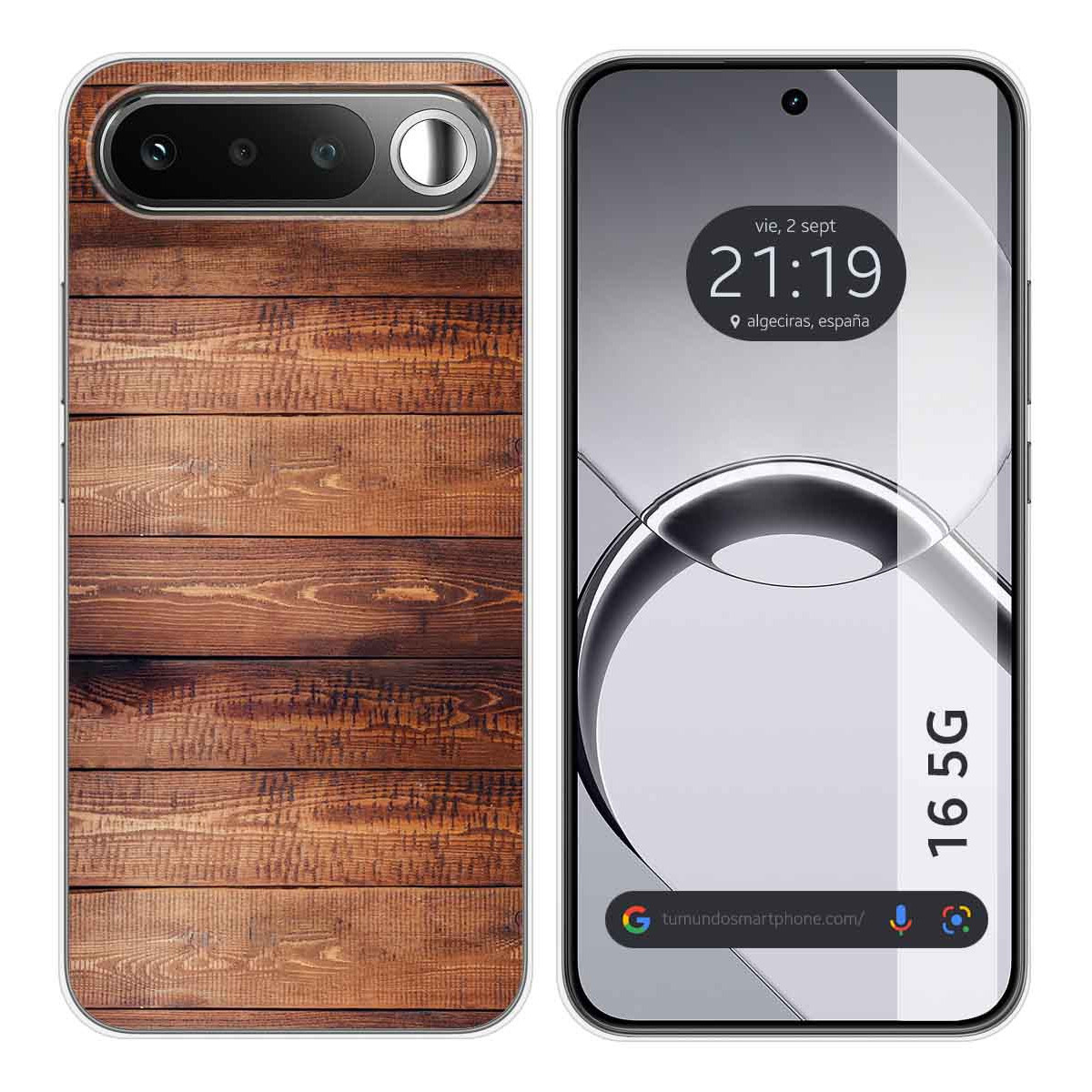 Funda Silicona para Realme 16 5G diseño Madera 02 Dibujos