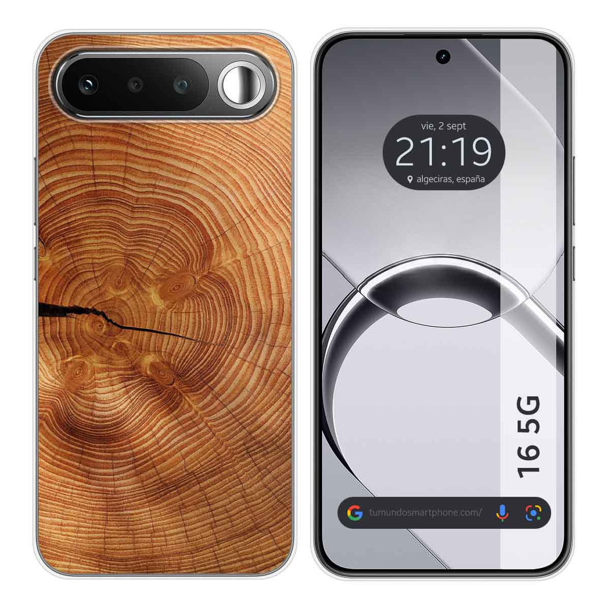 Funda Silicona para Realme 16 5G diseño Madera 04 Dibujos