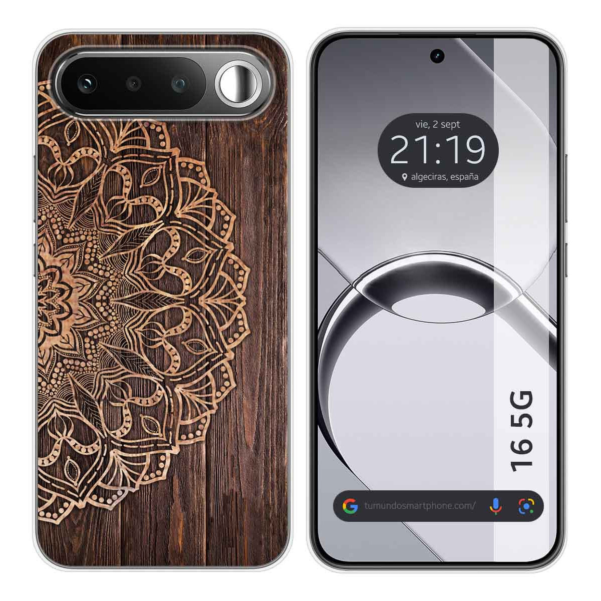 Funda Silicona para Realme 16 5G diseño Madera 06 Dibujos