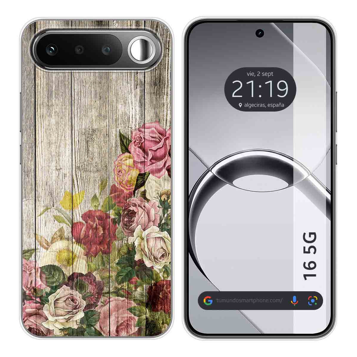 Funda Silicona para Realme 16 5G diseño Madera 08 Dibujos