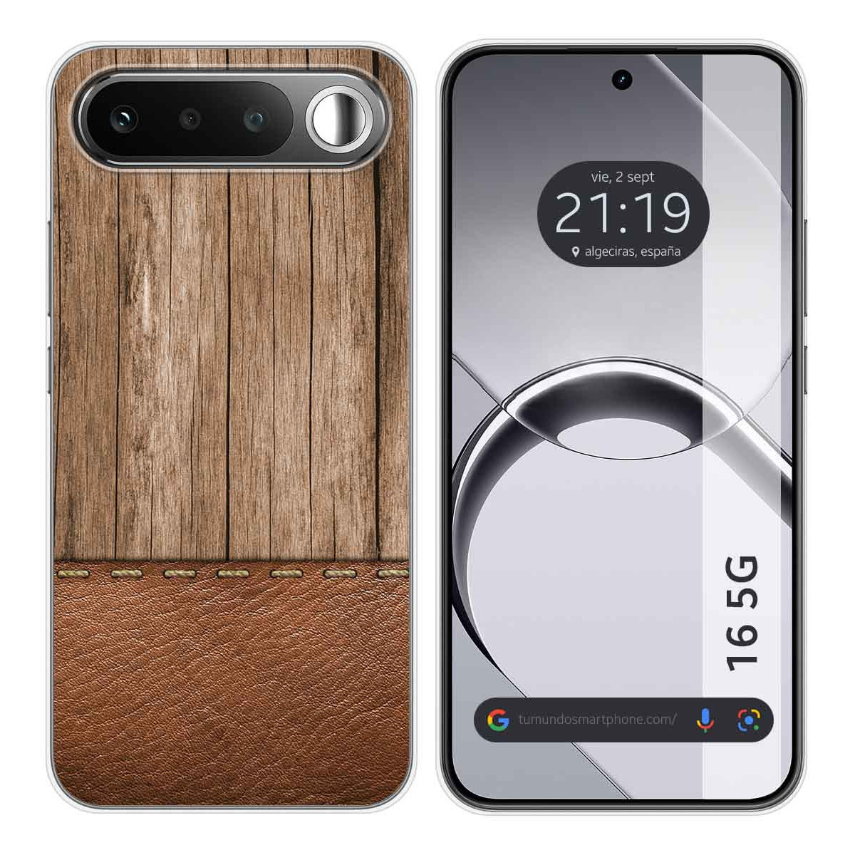 Funda Silicona para Realme 16 5G diseño Madera 09 Dibujos