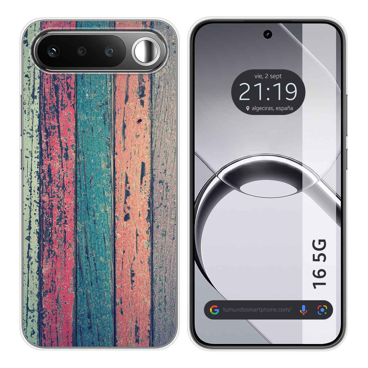 Funda Silicona para Realme 16 5G diseño Madera 10 Dibujos