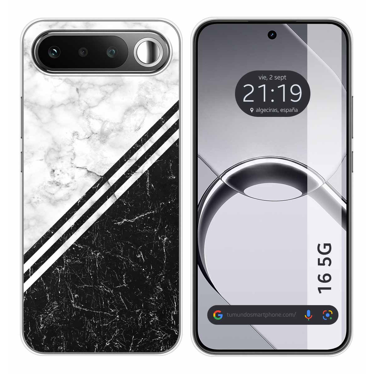 Funda Silicona para Realme 16 5G diseño Mármol 01 Dibujos