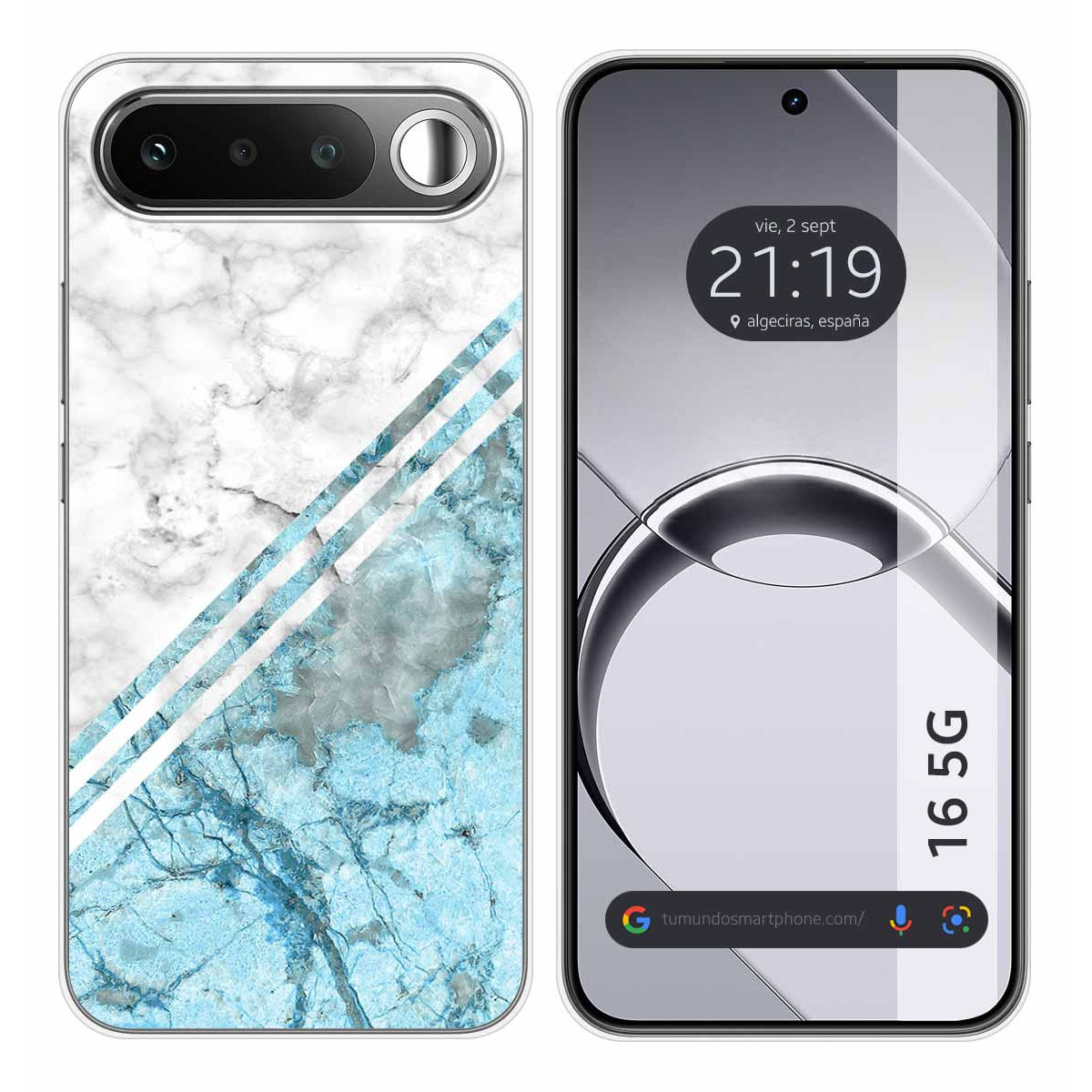 Funda Silicona para Realme 16 5G diseño Mármol 02 Dibujos