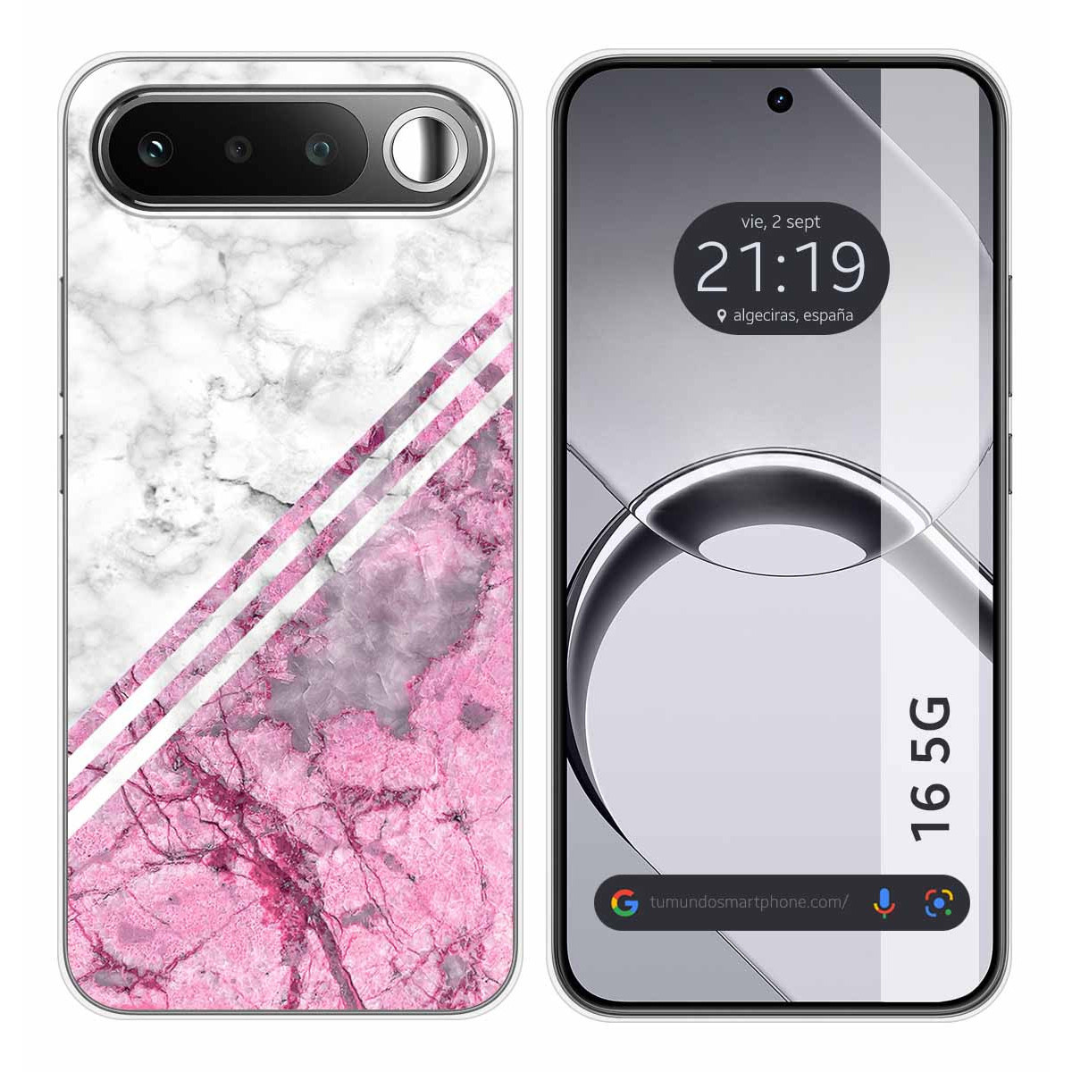 Funda Silicona para Realme 16 5G diseño Mármol 03 Dibujos