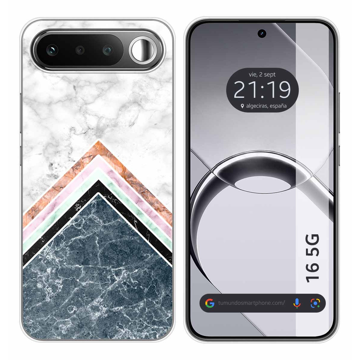 Funda Silicona para Realme 16 5G diseño Mármol 05 Dibujos