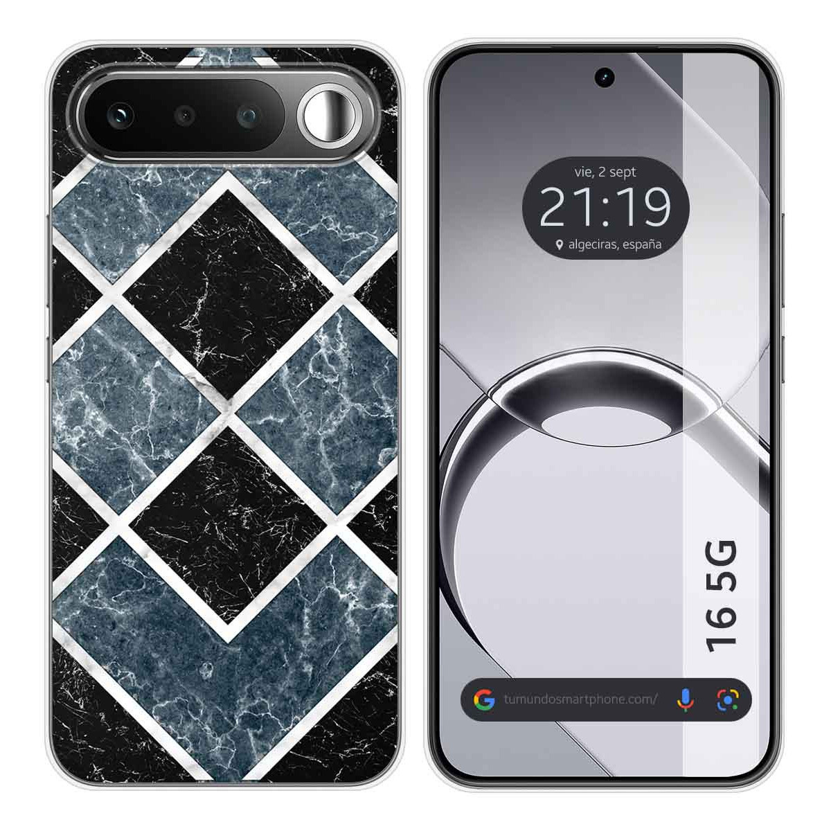 Funda Silicona para Realme 16 5G diseño Mármol 06 Dibujos