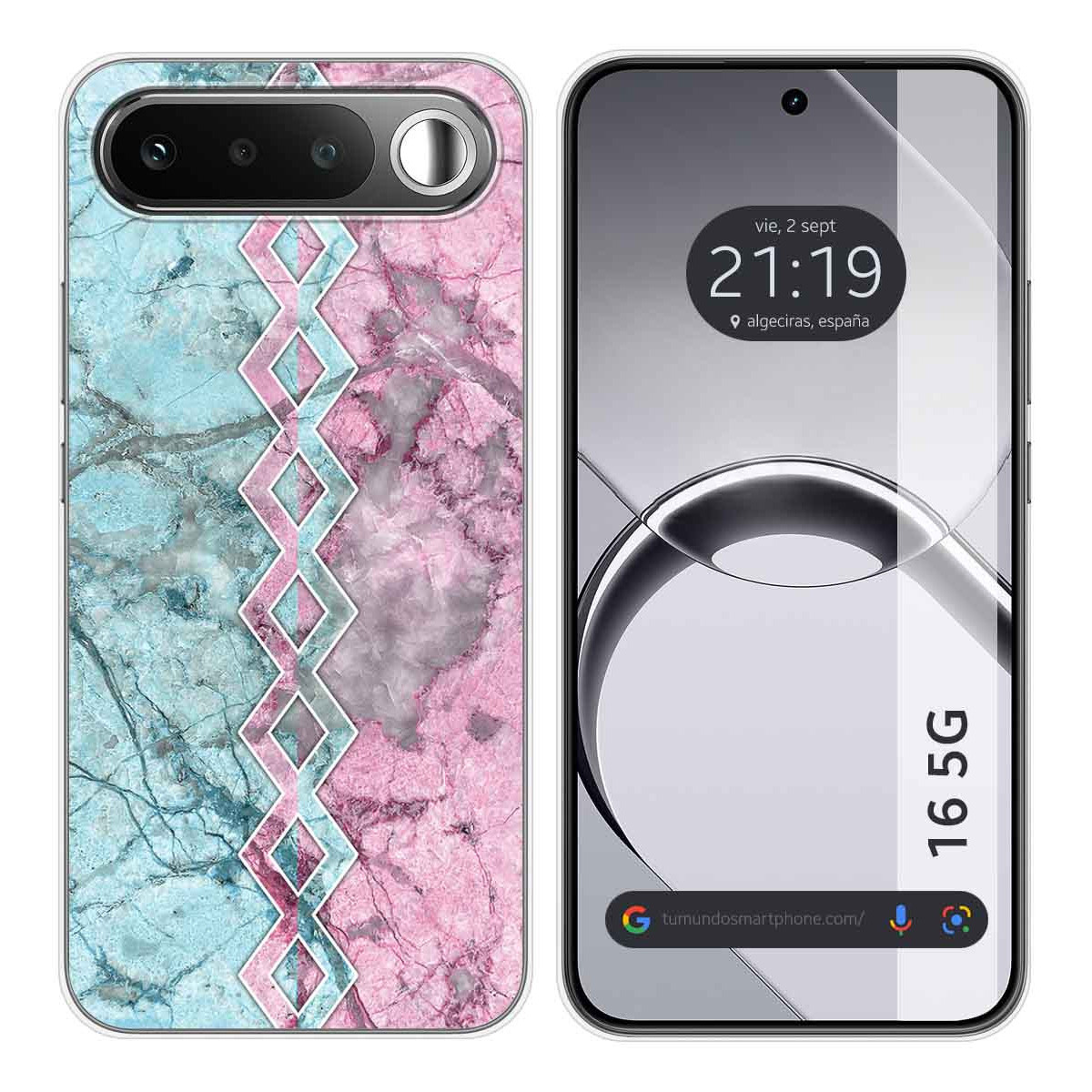 Funda Silicona para Realme 16 5G diseño Mármol 08 Dibujos