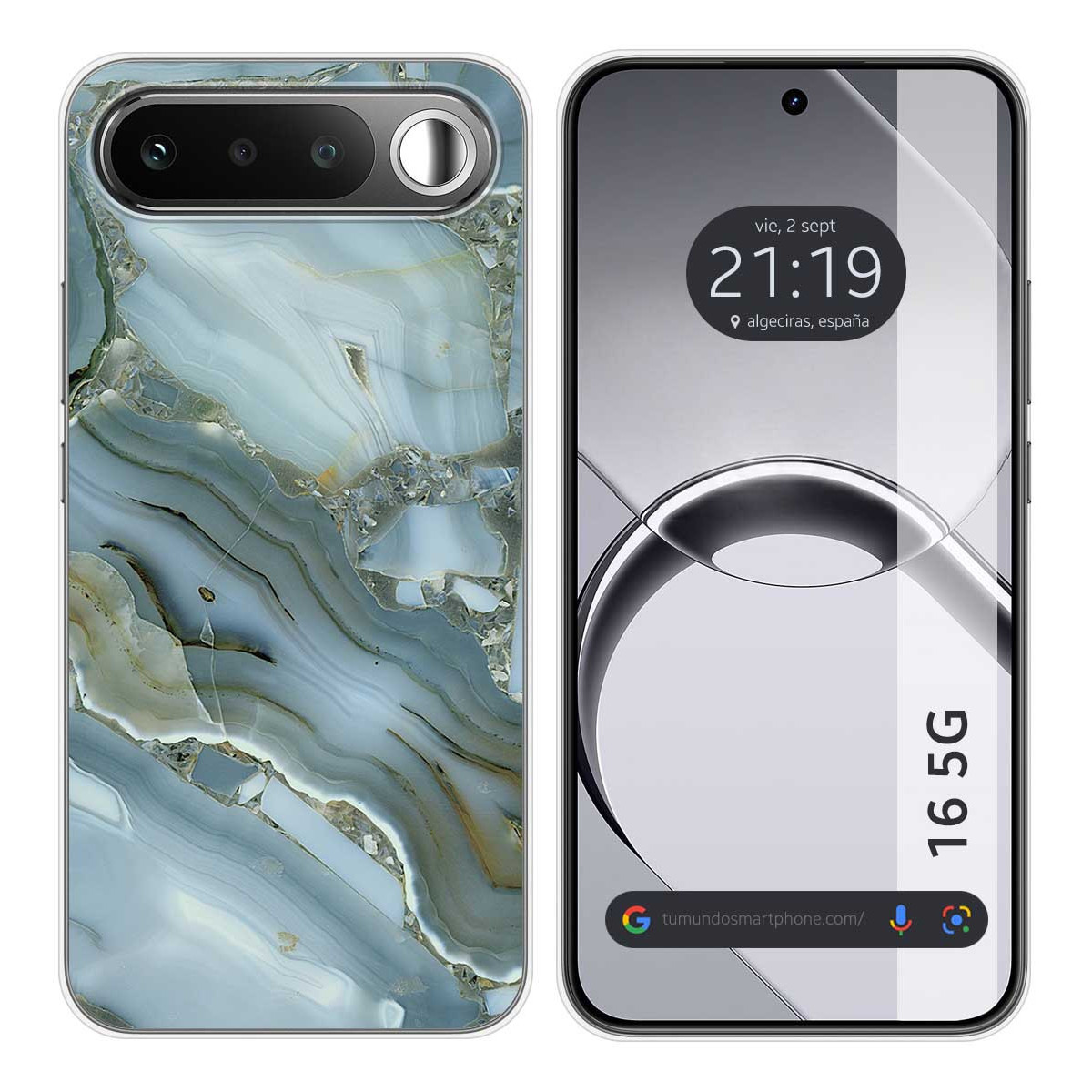 Funda Silicona para Realme 16 5G diseño Mármol 09 Dibujos