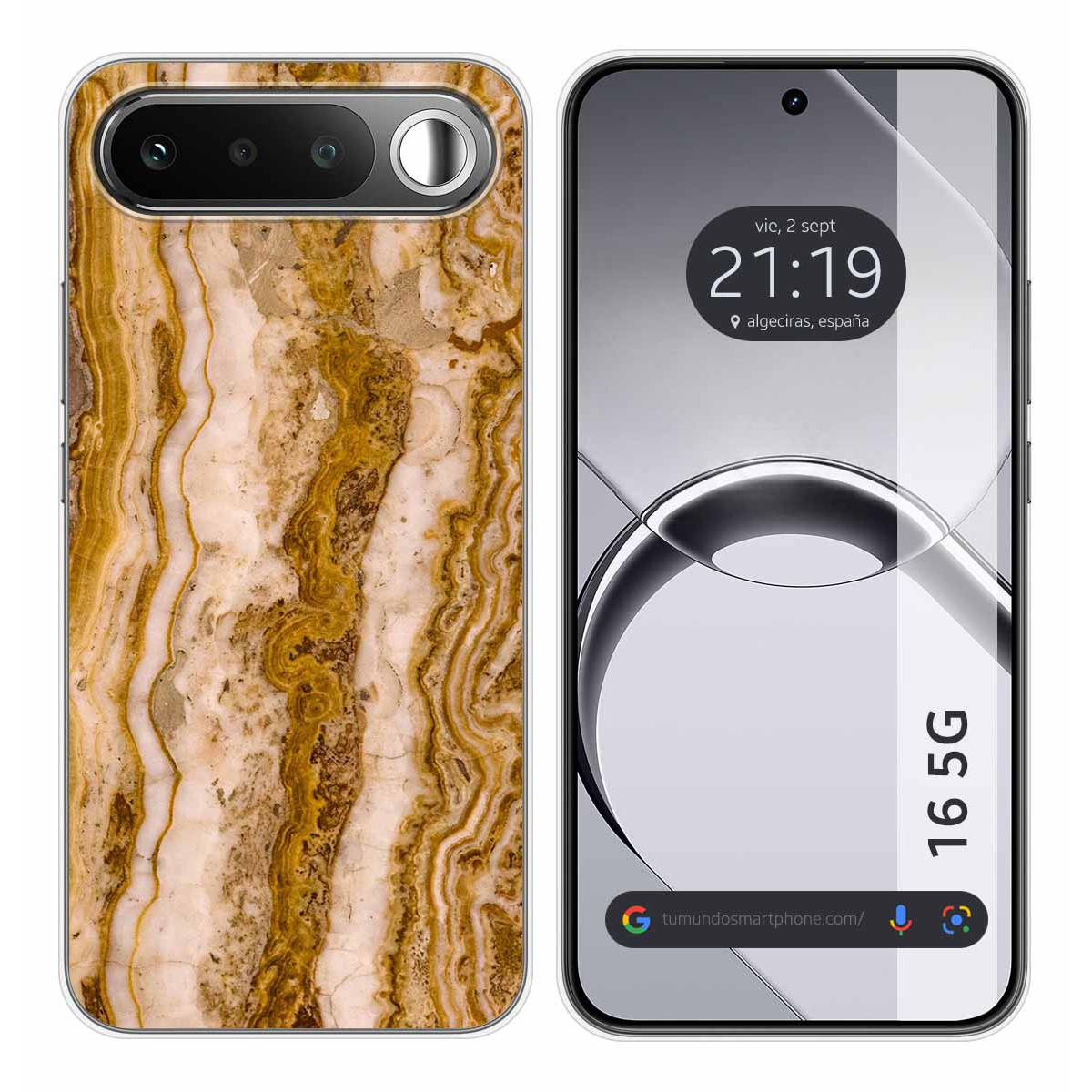Funda Silicona para Realme 16 5G diseño Mármol 10 Dibujos
