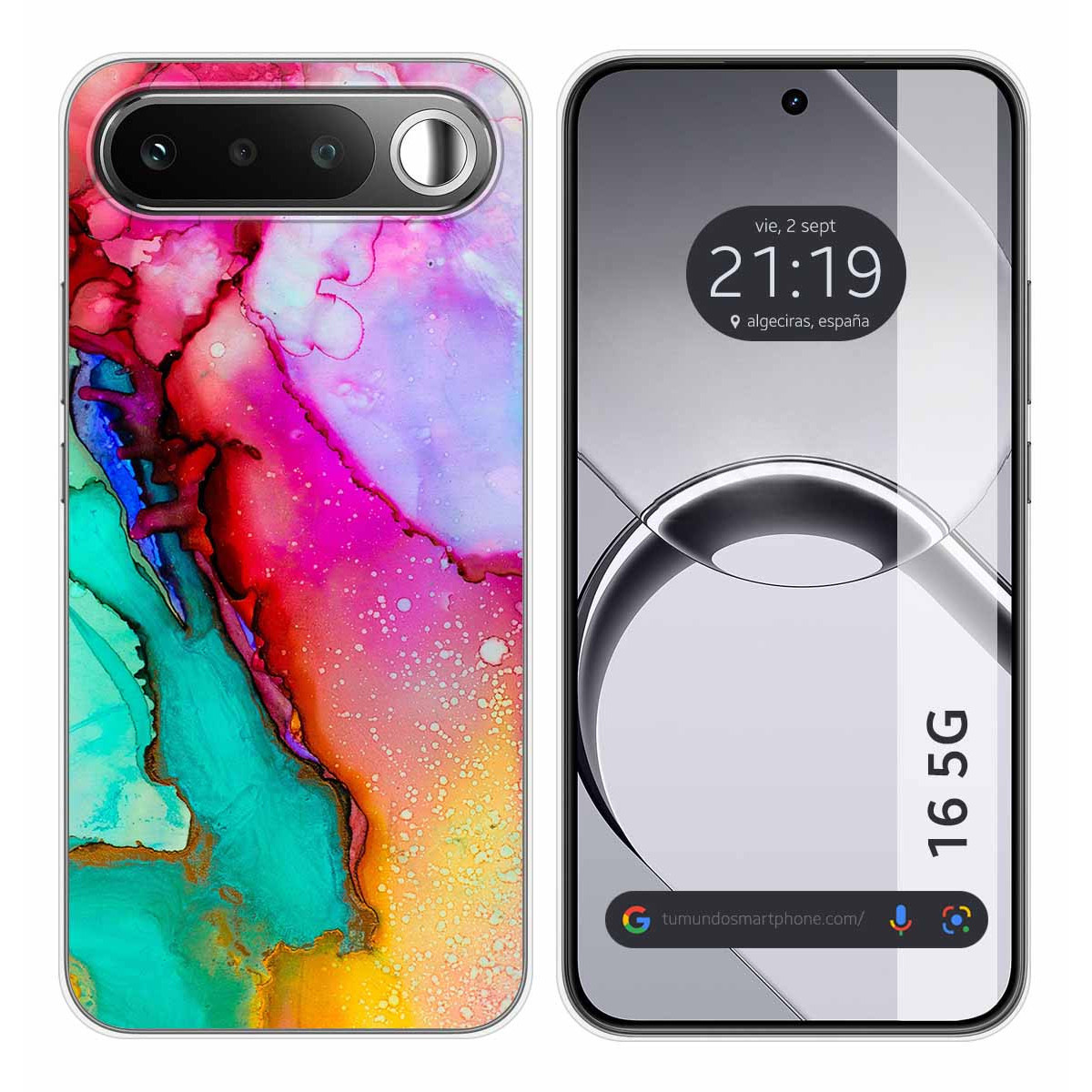 Funda Silicona para Realme 16 5G diseño Mármol 15 Dibujos