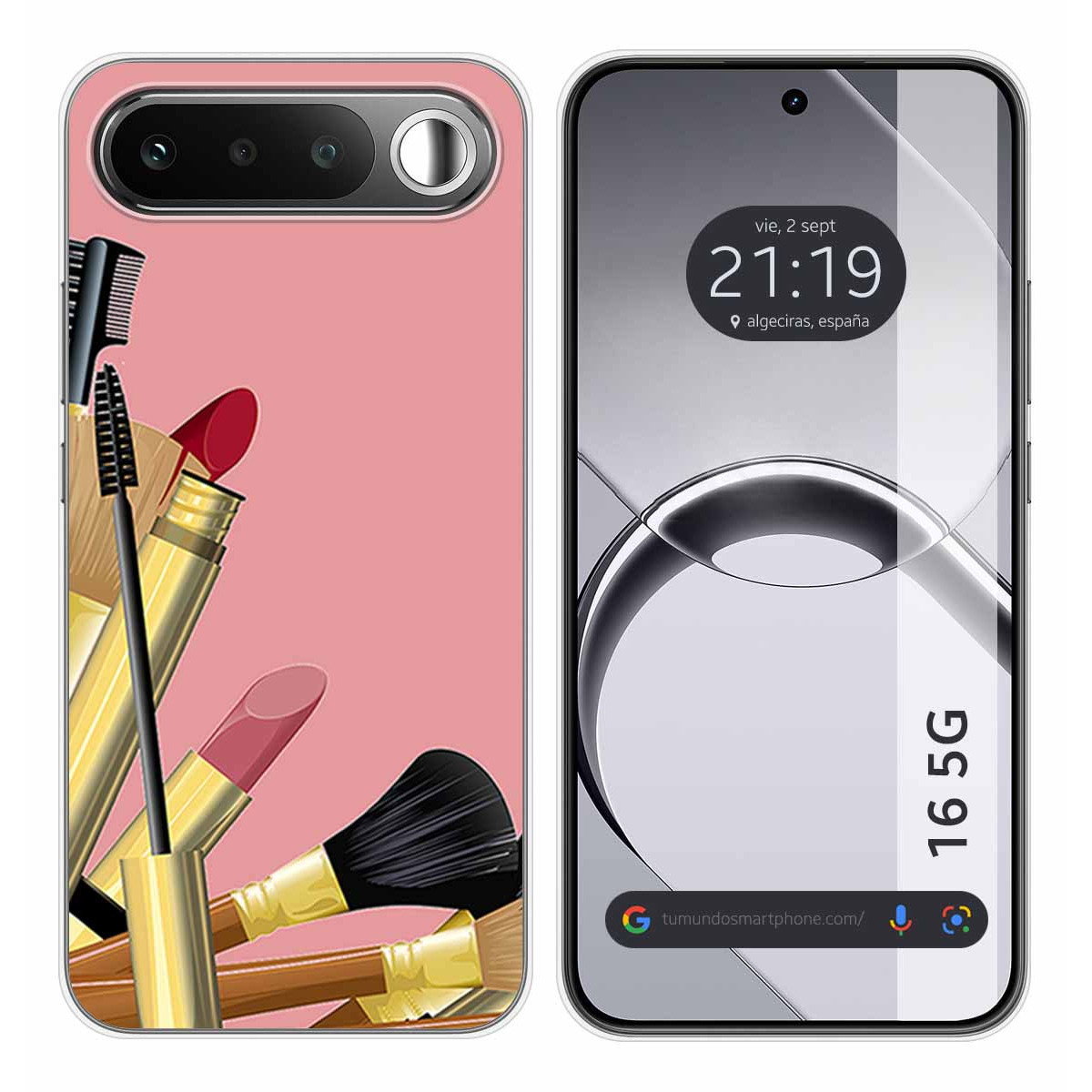 Funda Silicona para Realme 16 5G diseño Brochas Dibujos