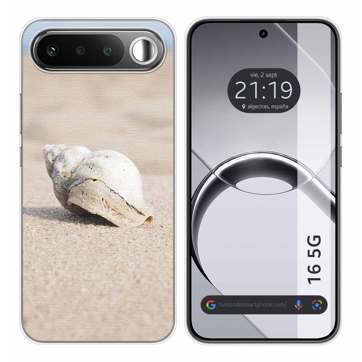 Funda Silicona para Realme 16 5G diseño Concha Dibujos