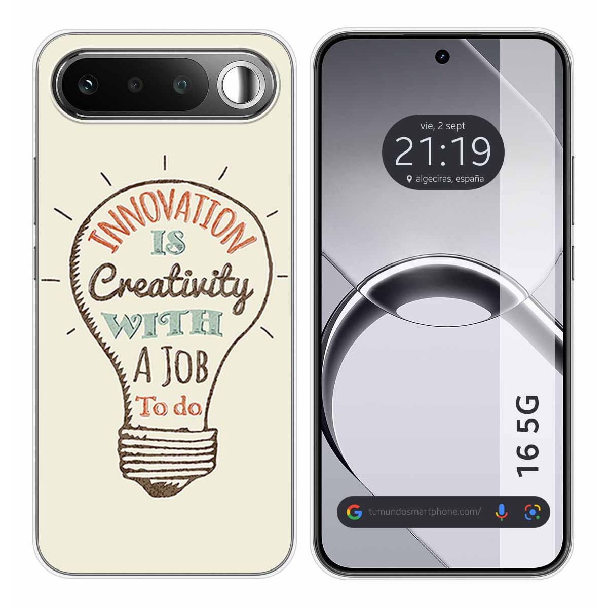 Funda Silicona para Realme 16 5G diseño Creativity Dibujos