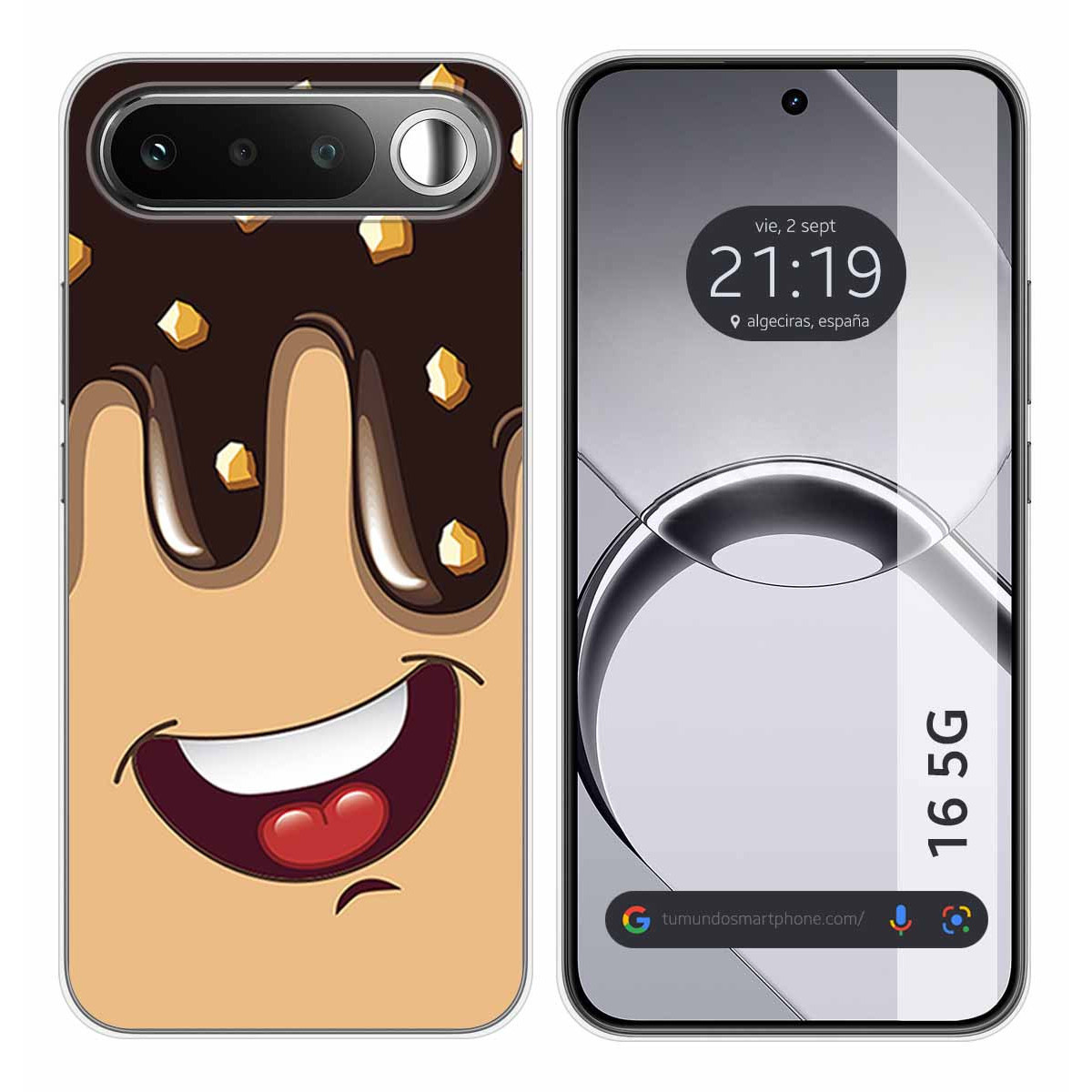 Funda Silicona para Realme 16 5G diseño Helado Chocolate Dibujos
