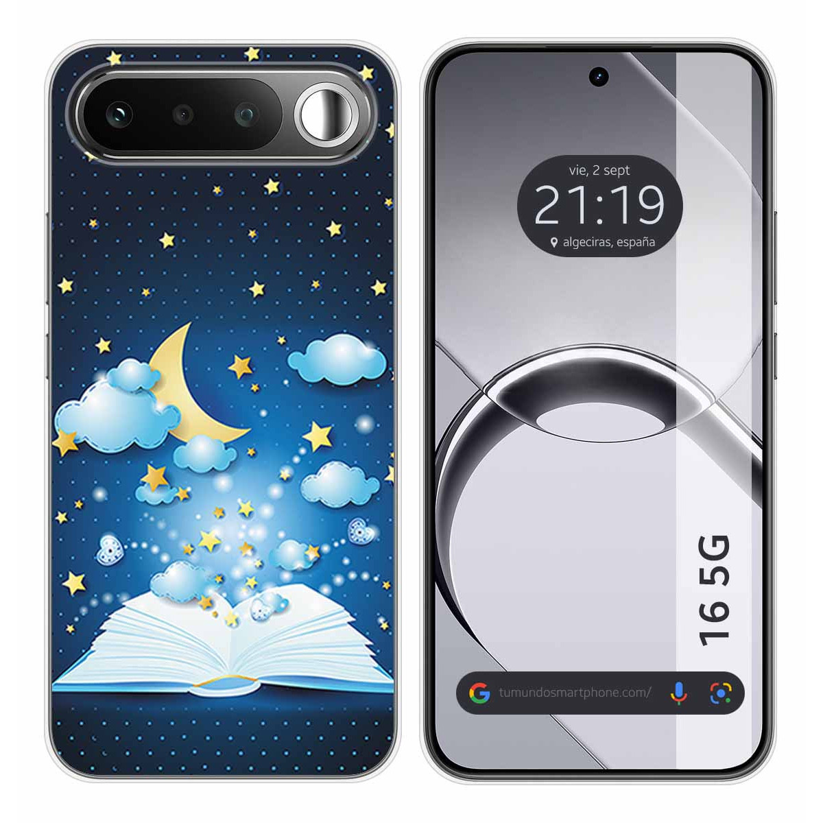 Funda Silicona para Realme 16 5G diseño Libro Cuentos Dibujos