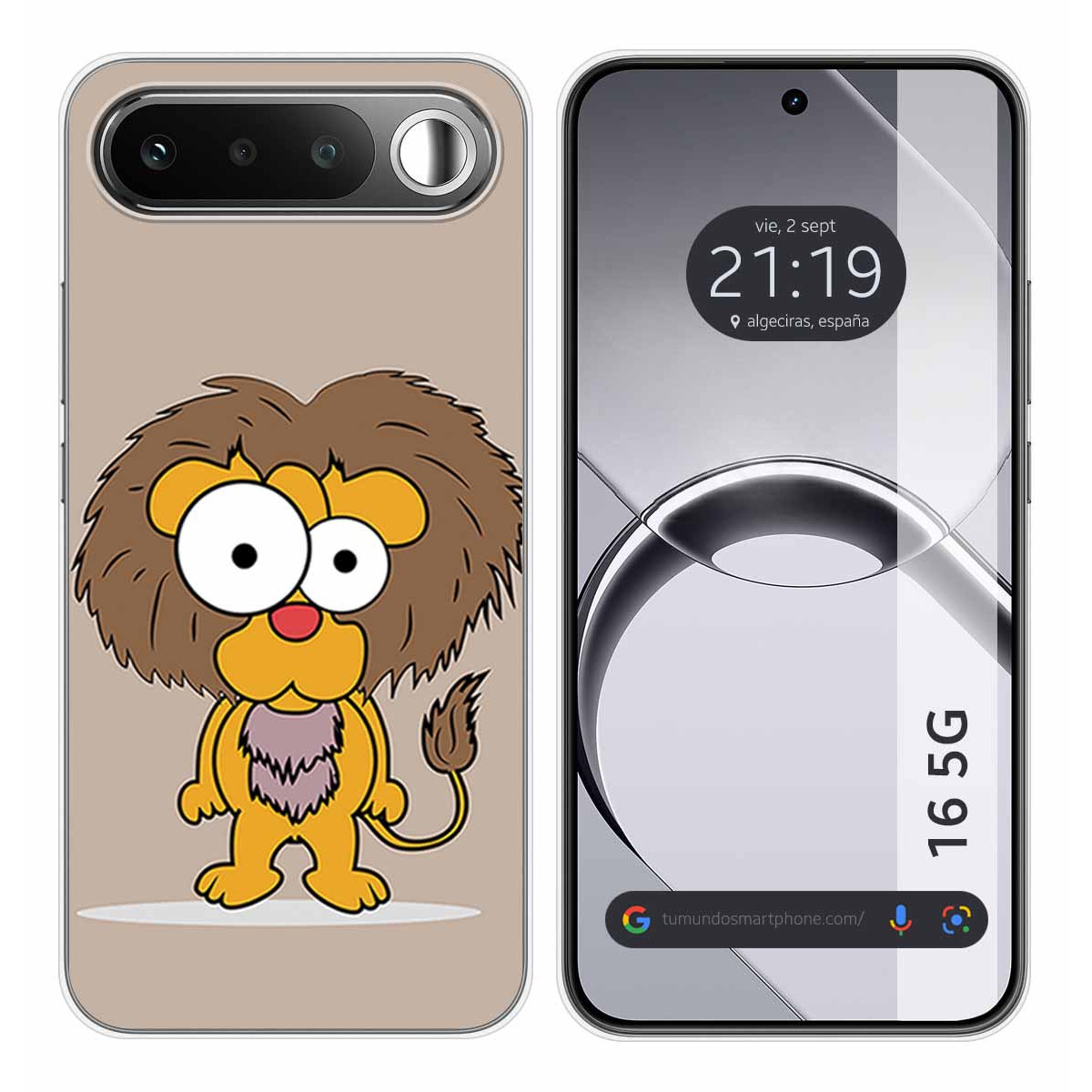 Funda Silicona para Realme 16 5G diseño Leon Dibujos