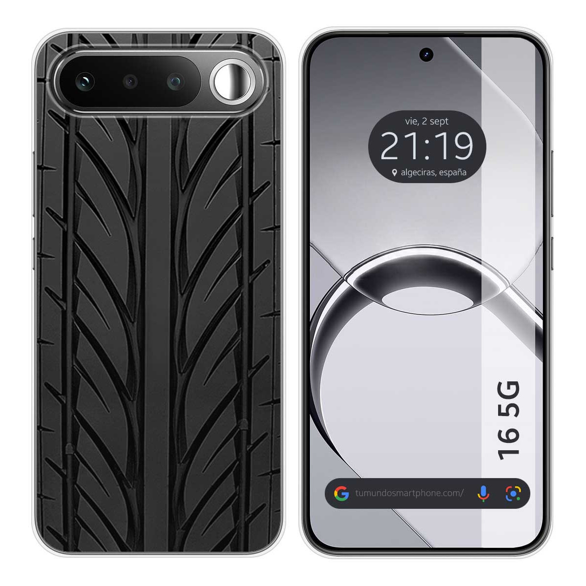 Funda Silicona para Realme 16 5G diseño Neumatico Dibujos