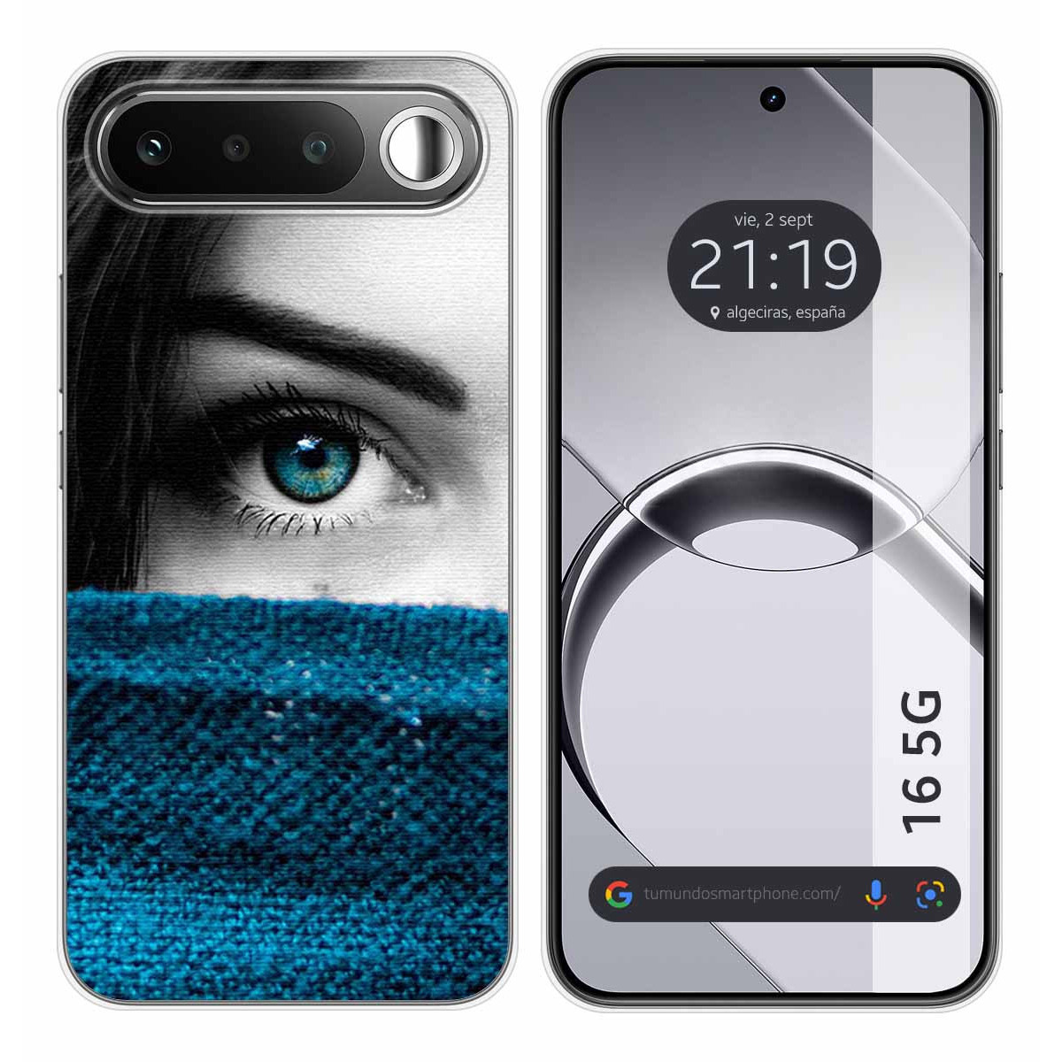 Funda Silicona para Realme 16 5G diseño Ojo Dibujos