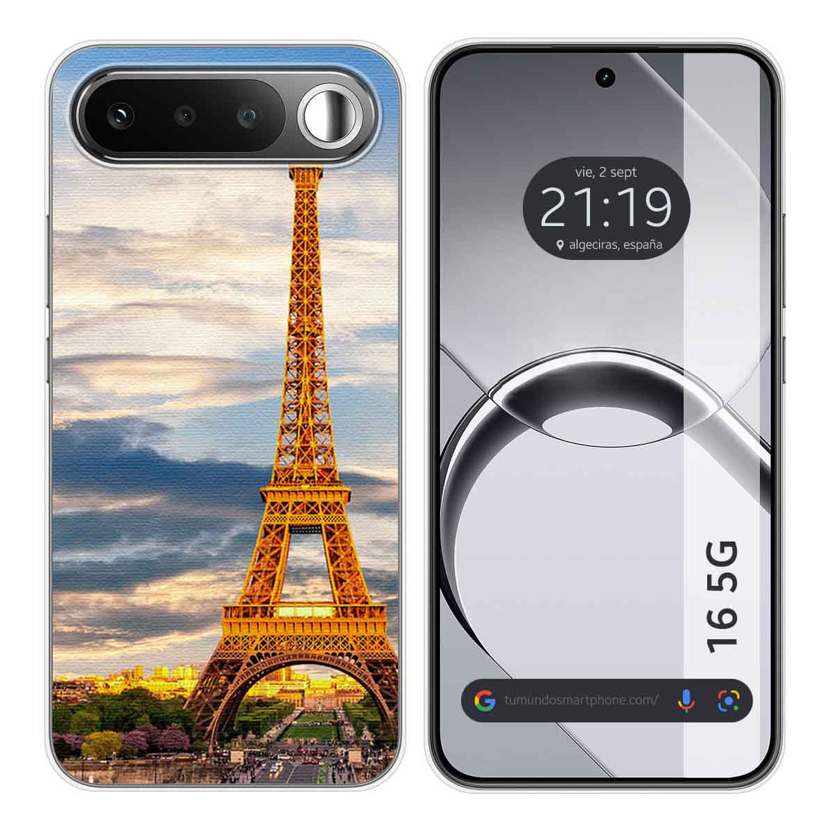 Funda Silicona para Realme 16 5G diseño Paris Dibujos