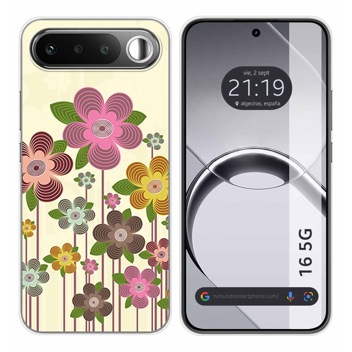 Funda Silicona para Realme 16 5G diseño Primavera En Flor Dibujos