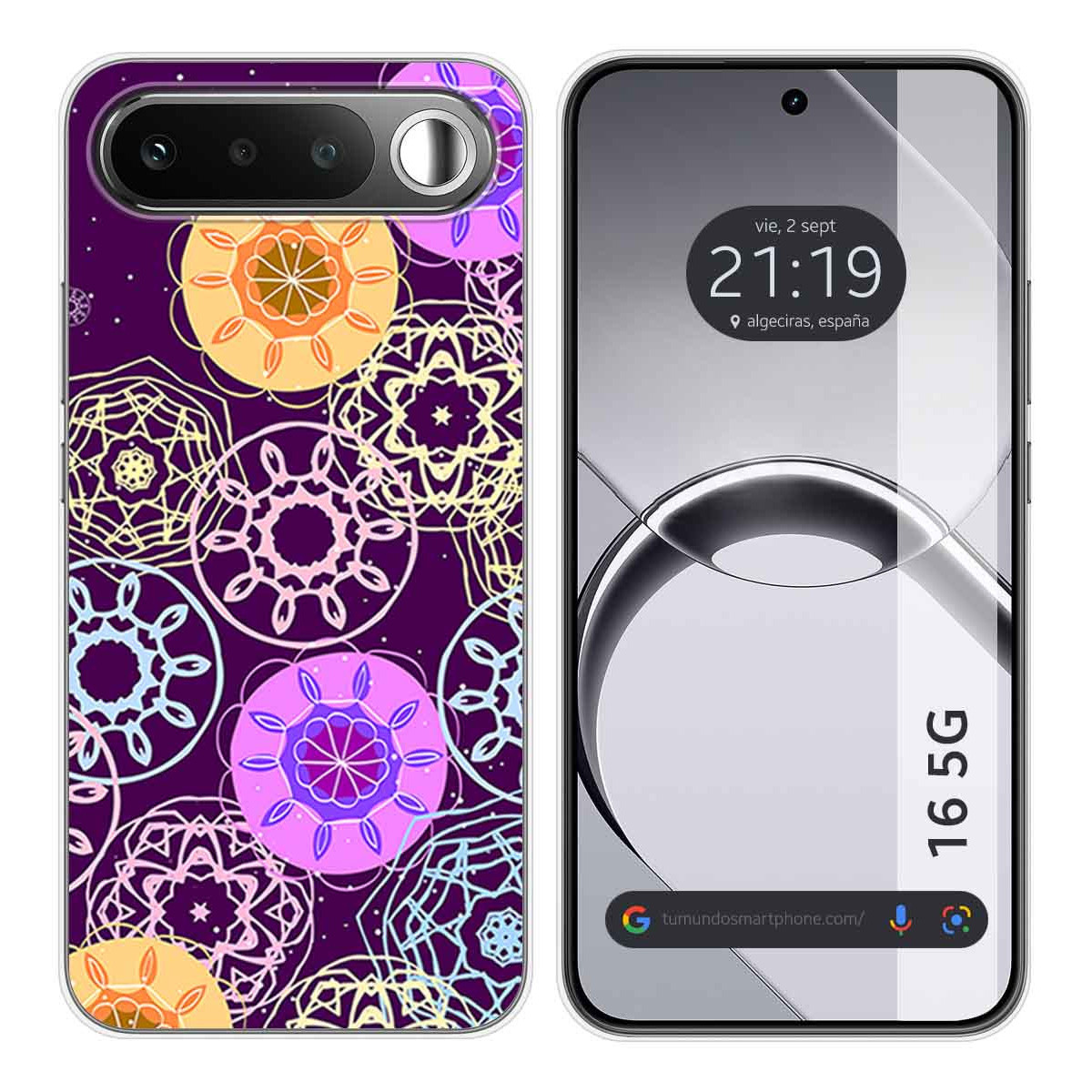 Funda Silicona para Realme 16 5G diseño Radial Dibujos
