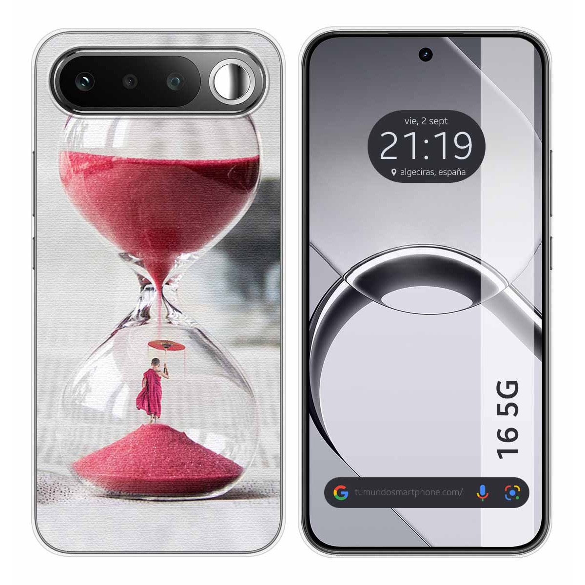 Funda Silicona para Realme 16 5G diseño Reloj Dibujos