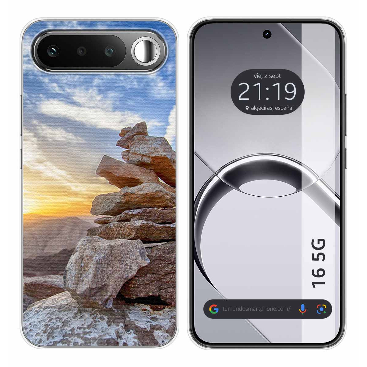 Funda Silicona para Realme 16 5G diseño Sunset Dibujos