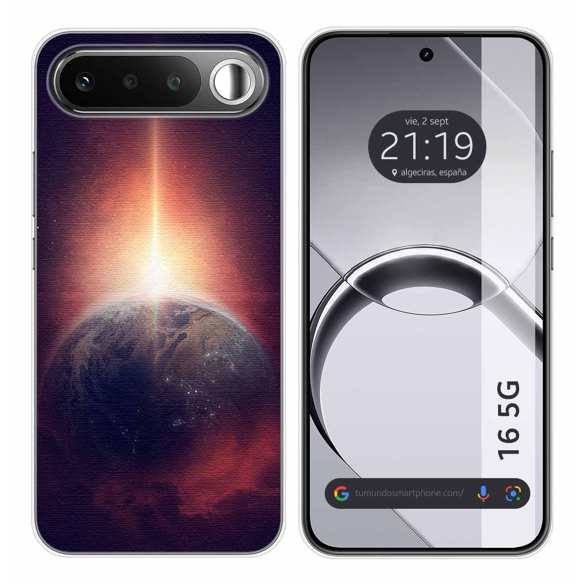 Funda Silicona para Realme 16 5G diseño Tierra Dibujos