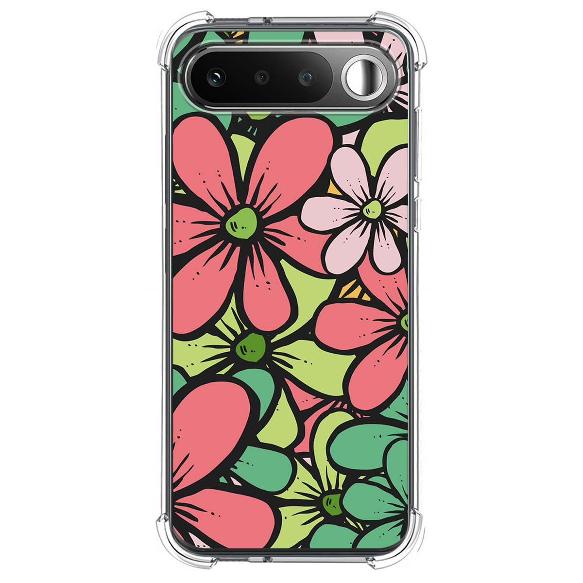 Funda Silicona Antigolpes para Realme 16 5G diseño Flores 02 Dibujos