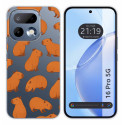 Funda Silicona Transparente para Realme 16 Pro 5G diseño Capibara 02 Dibujos