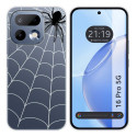 Funda Silicona Transparente para Realme 16 Pro 5G diseño Araña Dibujos