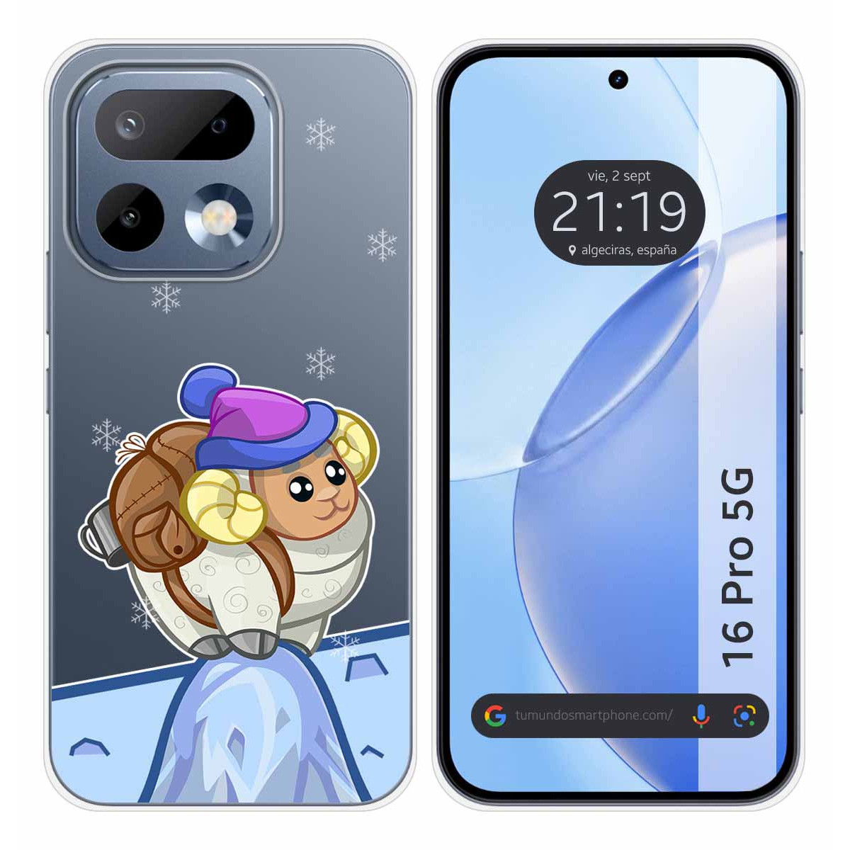 Funda Silicona Transparente para Realme 16 Pro 5G diseño Cabra Dibujos