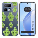 Funda Silicona Transparente para Realme 16 Pro 5G diseño Cactus Dibujos