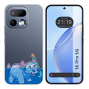 Funda Silicona Transparente para Realme 16 Pro 5G diseño Hipo Dibujos
