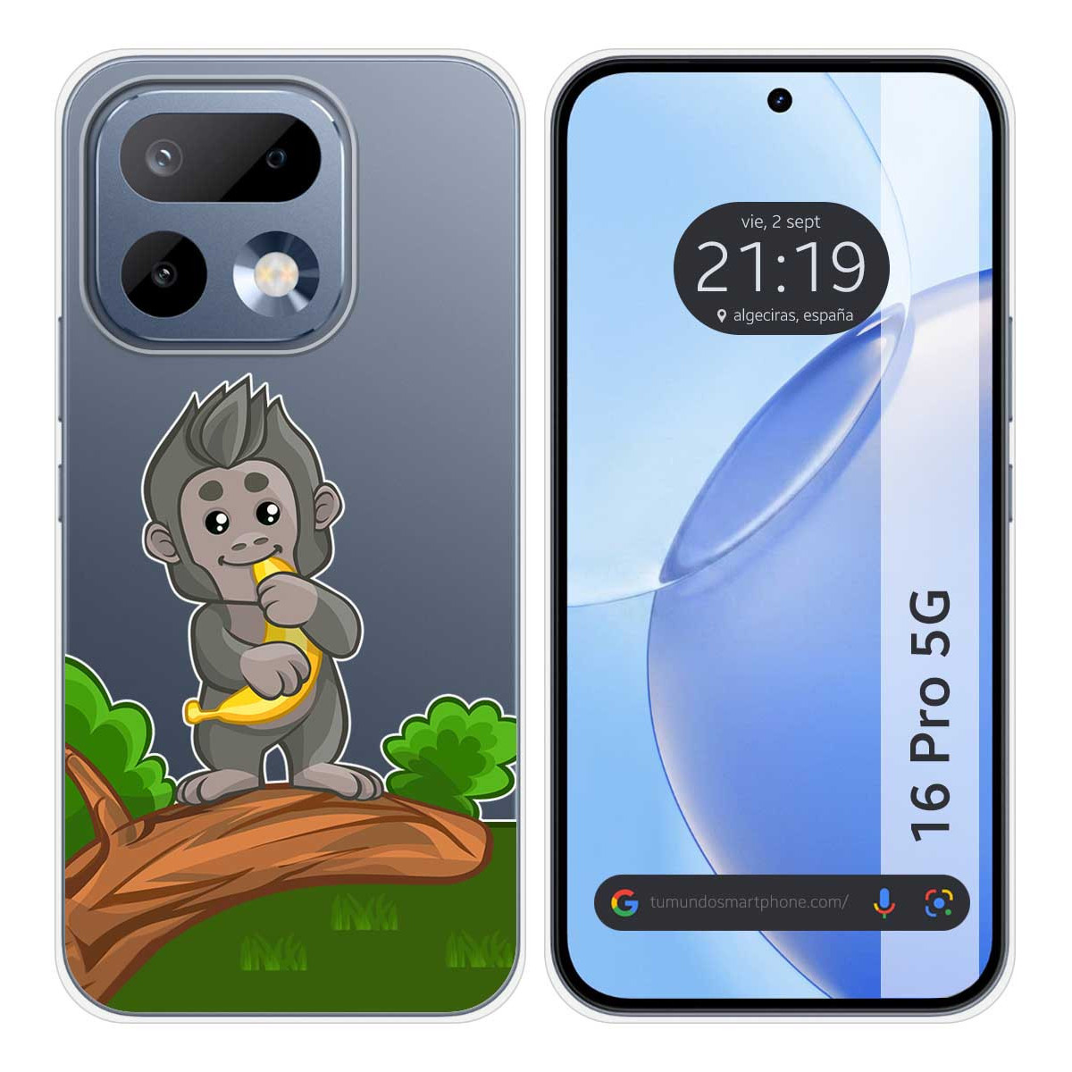Funda Silicona Transparente para Realme 16 Pro 5G diseño Mono Dibujos