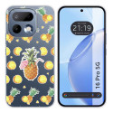 Funda Silicona Transparente para Realme 16 Pro 5G diseño Piña Dibujos