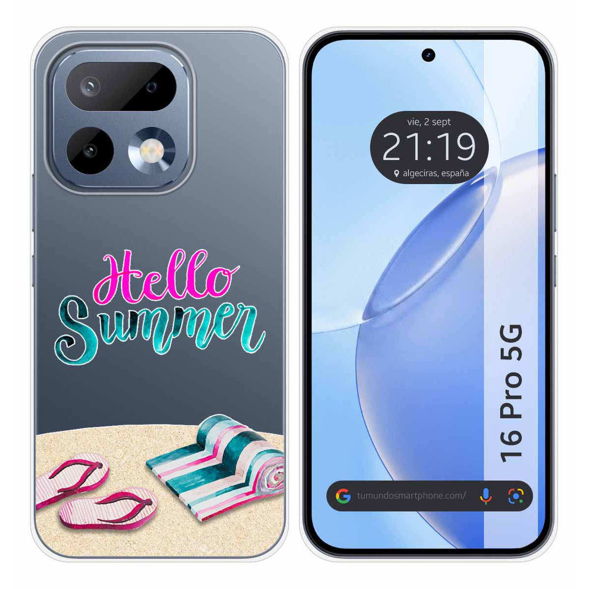 Funda Silicona Transparente para Realme 16 Pro 5G diseño Summer Dibujos