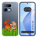Funda Silicona Transparente para Realme 16 Pro 5G diseño Tigre Dibujos