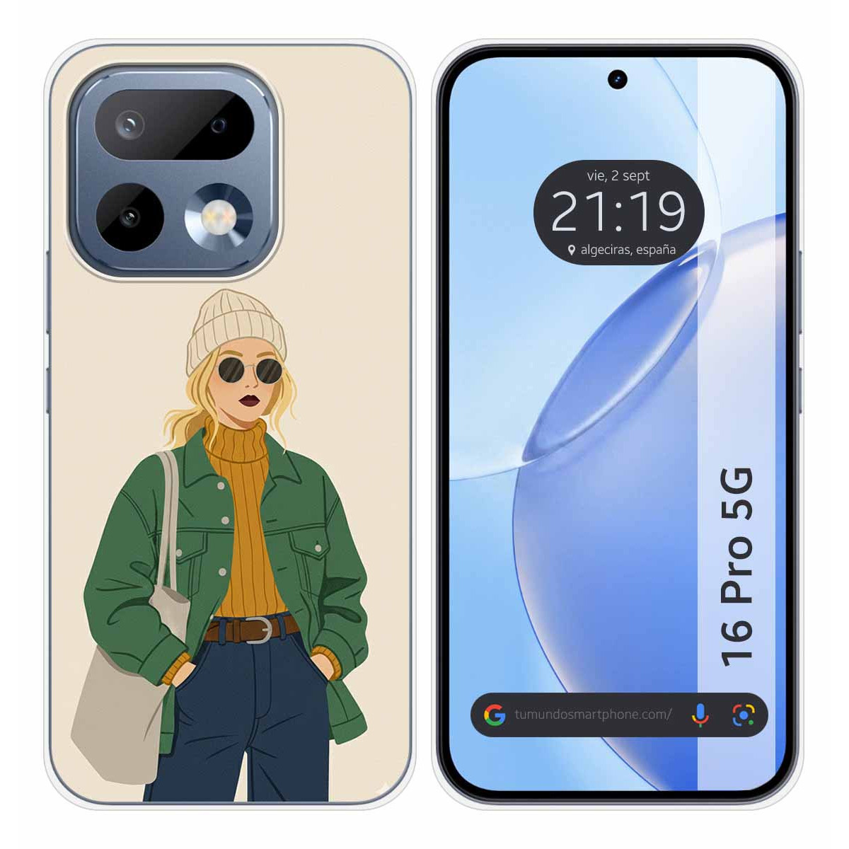 Funda Silicona para Realme 16 Pro 5G diseño Mujer 03 Dibujos