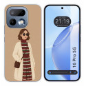 Funda Silicona para Realme 16 Pro 5G diseño Mujer 09 Dibujos