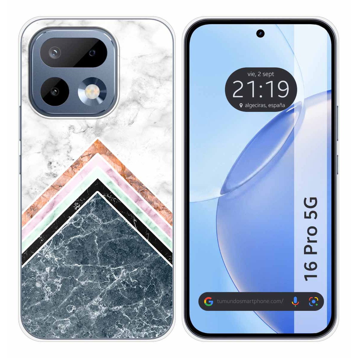 Funda Silicona para Realme 16 Pro 5G diseño Mármol 05 Dibujos
