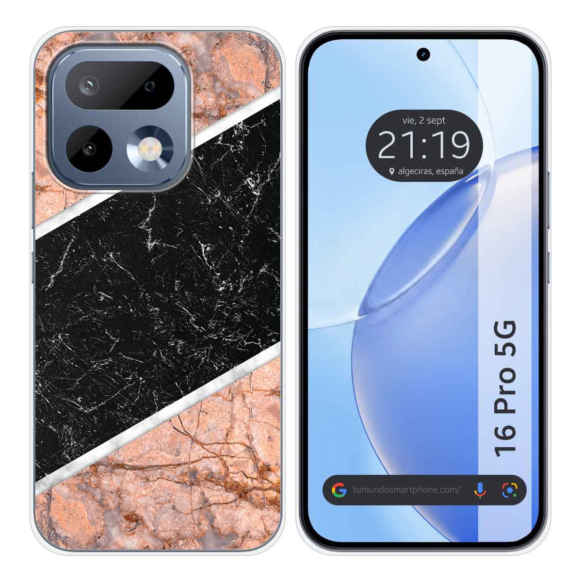 Funda Silicona para Realme 16 Pro 5G diseño Mármol 07 Dibujos