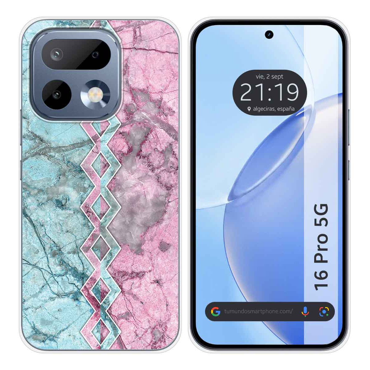 Funda Silicona para Realme 16 Pro 5G diseño Mármol 08 Dibujos