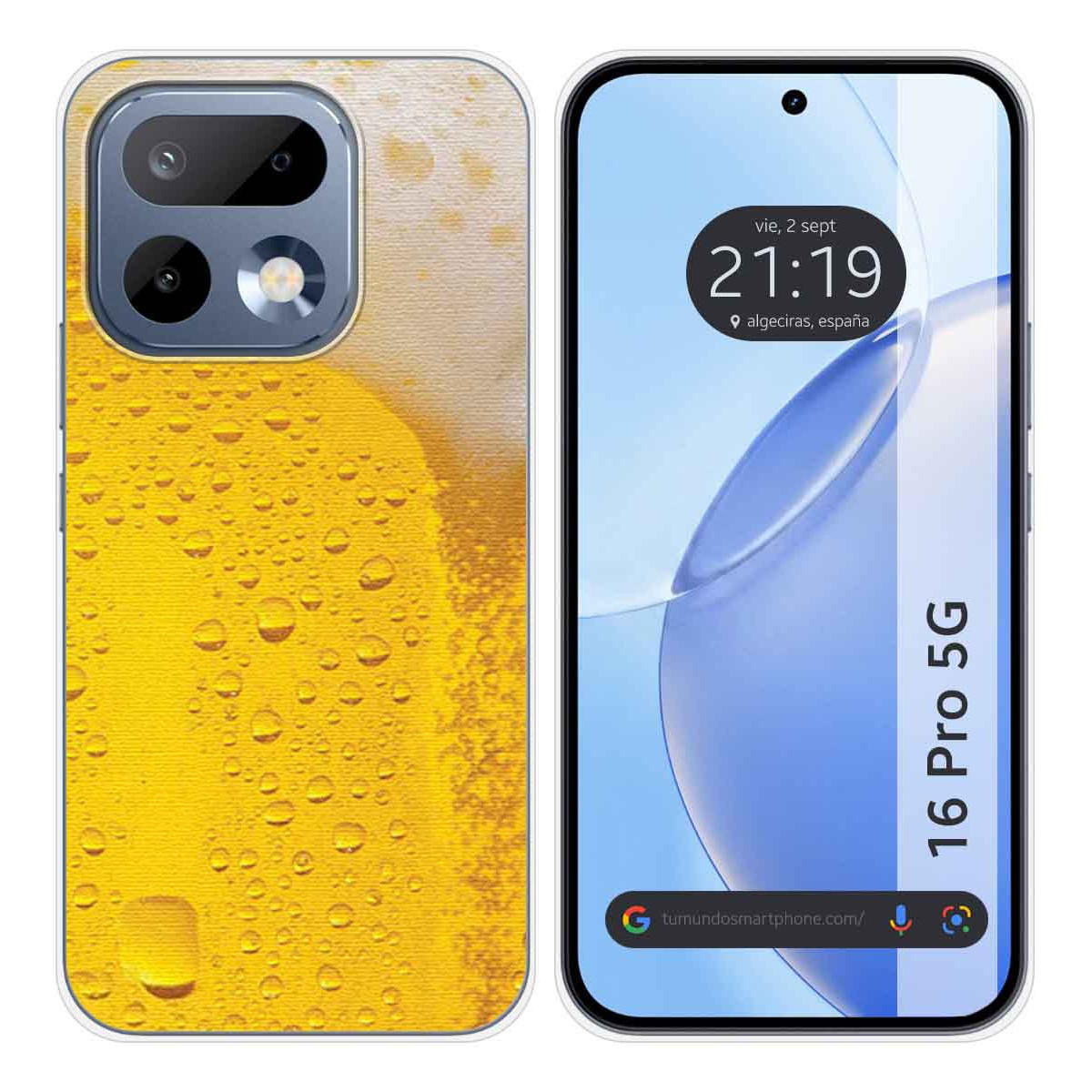 Funda Silicona para Realme 16 Pro 5G diseño Cerveza Dibujos